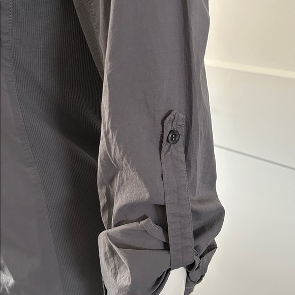 CHRLDR Tracy Poplin Stretch Side Rib Button Up - Picture 10 of 13